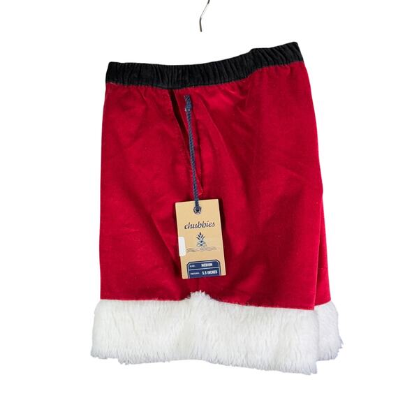 chubbies Other - Chubbies Ol‎ Saint Nick Santa Shorts 5' 5" Inseam Red White Mens Medium NEW NWT